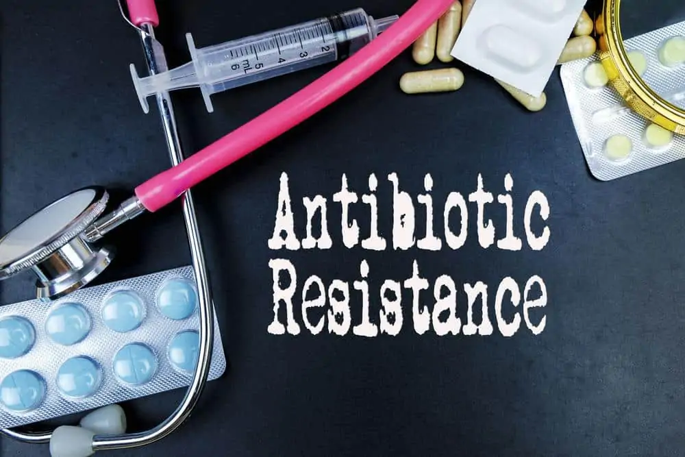 allergy antibiotics on table